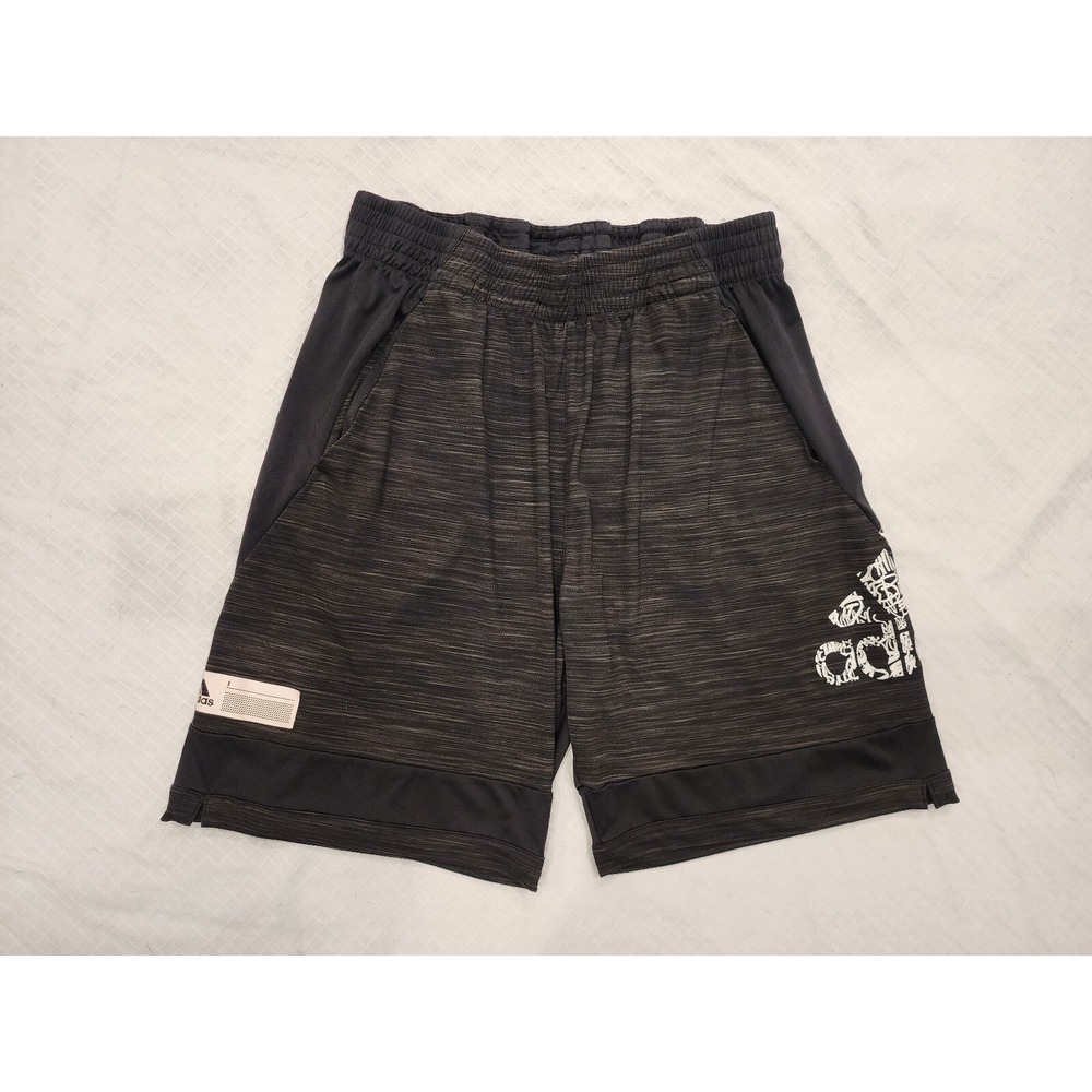 Adidas Pro Bounce Men's Basketball Shorts Size L Black Grey Climalite Training